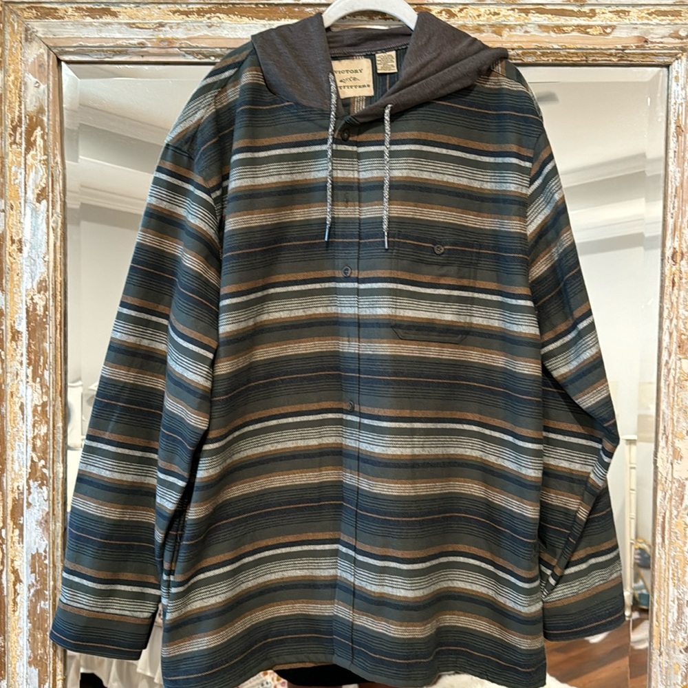 Victory outfitters flannel hoodie